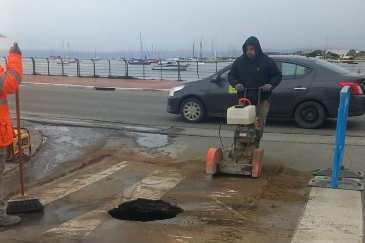 Ushuaia: Corte parcial de tránsito en la Avenida Jorge Garramuño