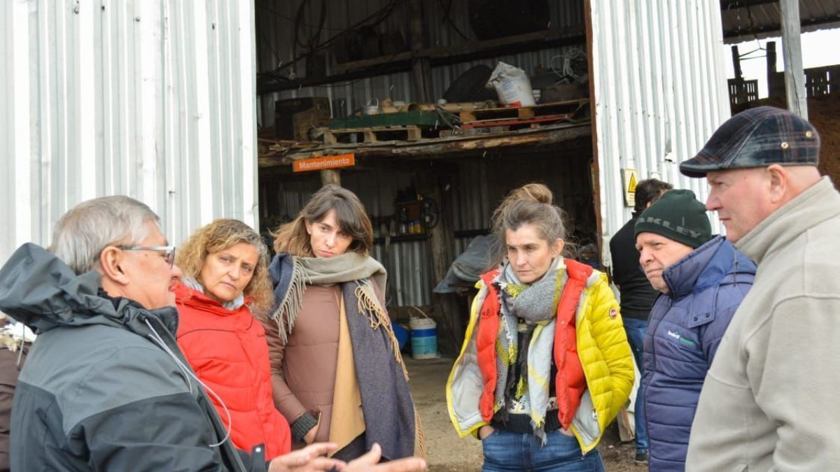 La Ministra de Producción y Ambiente, Sonia Castiglione, visitó a productores turberos