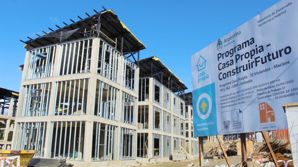 Avanza la construcción de las 72 viviendas del Programa "Casa Propia-Construir Futuro"