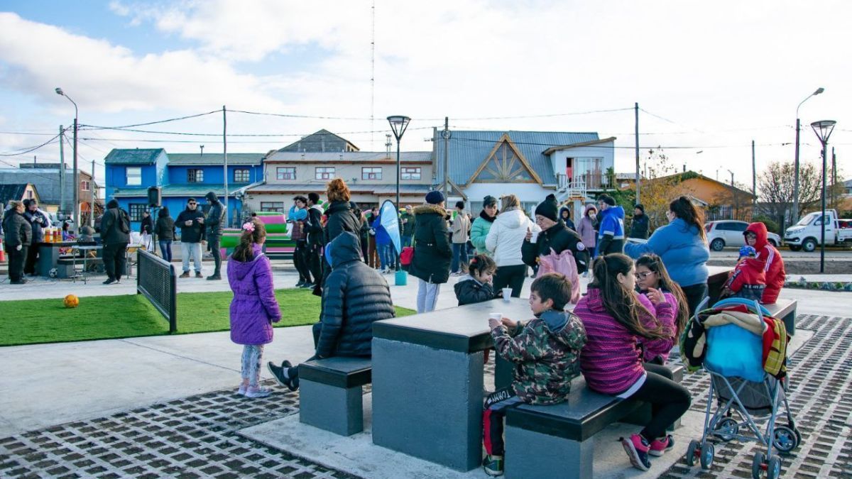 Se inauguró una nueva plaza en el barrio AGP de Río Grande