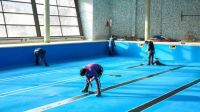 Avanzan los trabajos de remodelación en los natatorios del Polo Deportivo